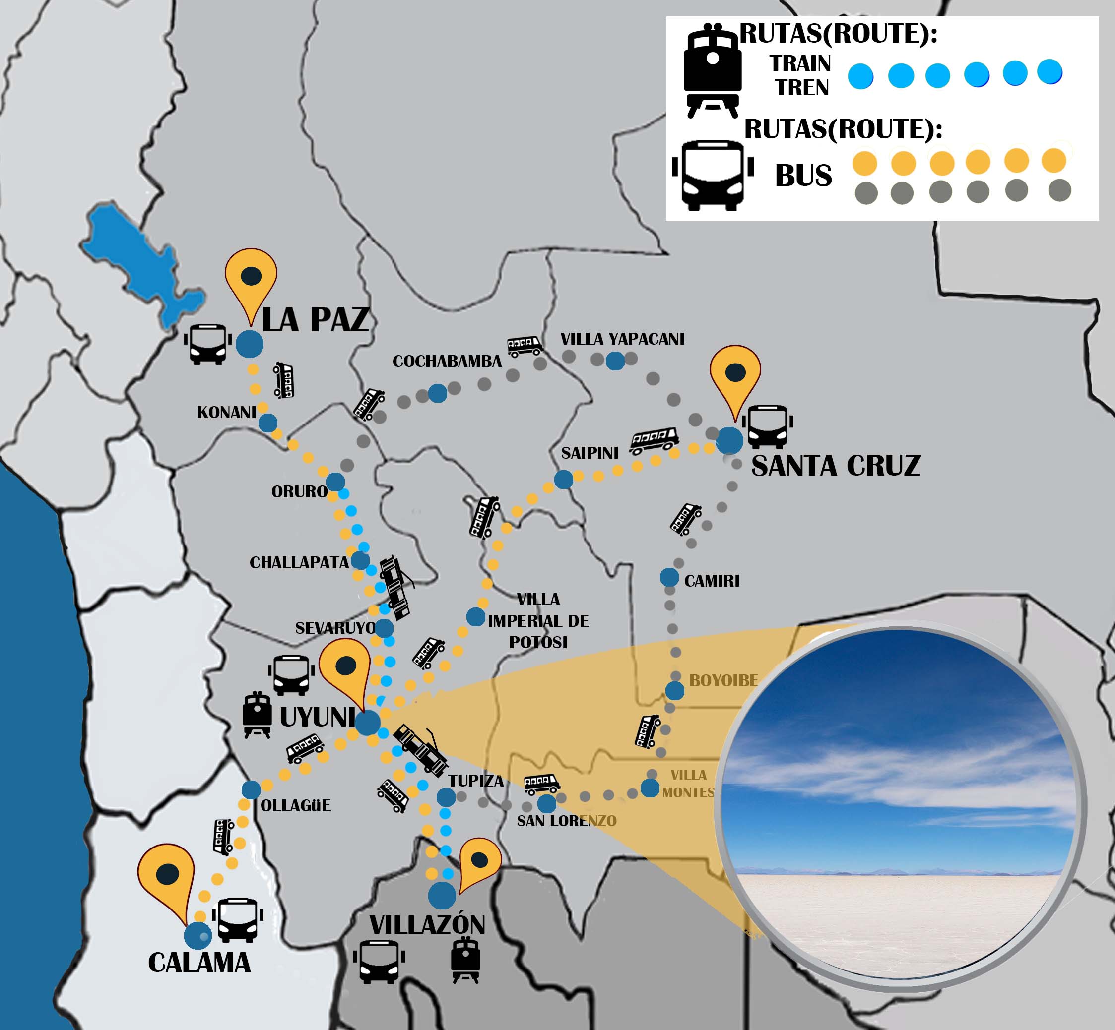 uyuni tour itinerary